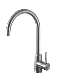 Griferia Monocomando Volga Satinada Mesada Cocina Ultragrif