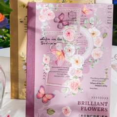 Sticker Book 20 hojas Brillant Flowers