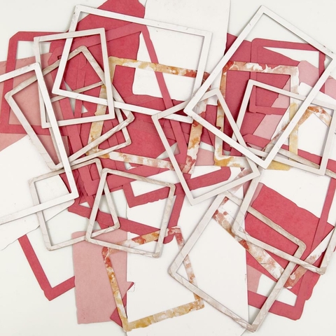 Set Die Cuts de 49 and Market Spectrum Sherbert Frame  Strawberry Lemonade x 36 piezas (332)