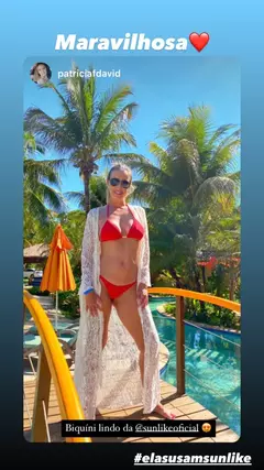 Conjunto Trança Vermelho -Lacinho Fino