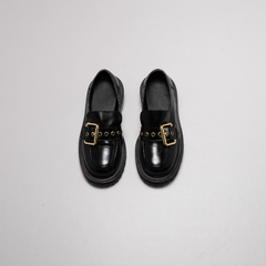 MOCASIN NEGRO Y DORADO WHYDONNA