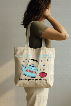 PREVENTA- BOLSA TELA ESTAMPADA 45 X 40 PONE LA PAVA-ESTE PRODUCTO SE ENVIA LUEGO DE LOS 15 DIAS DE LA COMPRA - comprar online