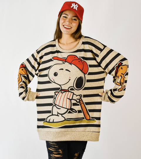 SWEATER FRANCiS BEIGE SNOOPY SPORT