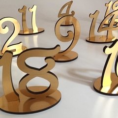 NÚMEROS DE MESA bajos con base - comprar online