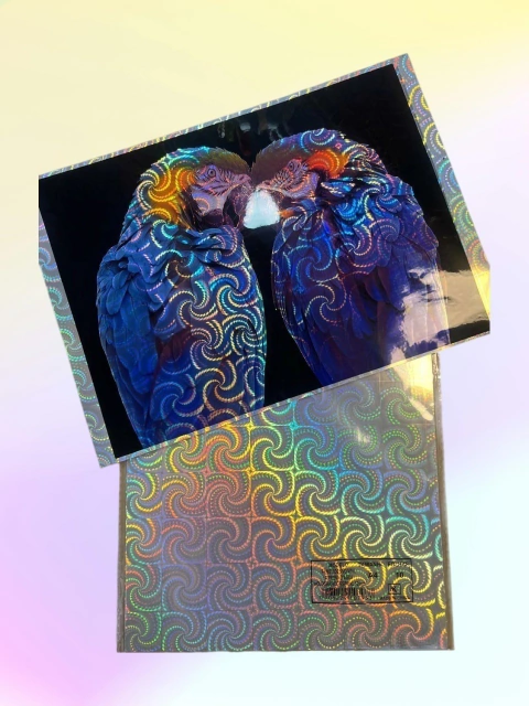 ADESIVO VINIL HOLOGRÁFICO ESPIRAL 135G A4 10 FLS