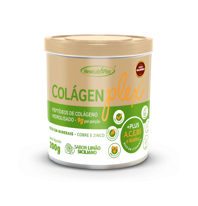 Colágeno Hidrolisado ColágenPlex - Sabor Limão Siciliano - 200g (New Labs Vita) - comprar online