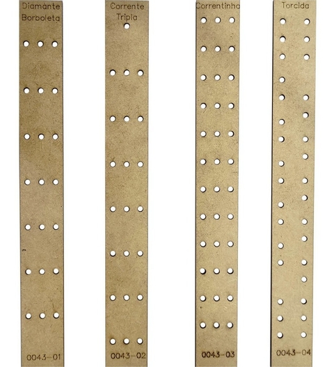 04 Réguas Encadernação Marcação Costura Manual Gabarito A5