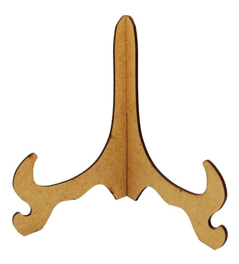 20 Suportes De Prato, Quadro E Azulejo 10cm Em Mdf Cru