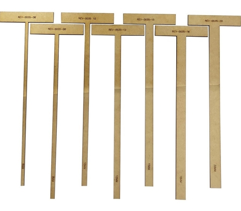 8 Gabaritos Réguas T Cartonagem Encadernação Artesanato Mdf