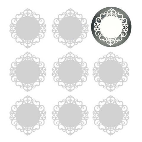 50 Plaquinhas Moldura Escapulário Branco Artesanato 10x9cm