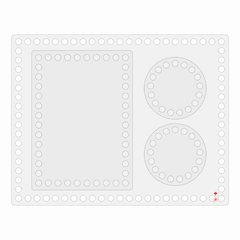 Fundo Crochê Transparente Kit 04 Peças Medidas Kit Higiene