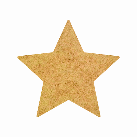 06 Estrelas Estrelinhas Aplique Mdf Personalizados 15cm