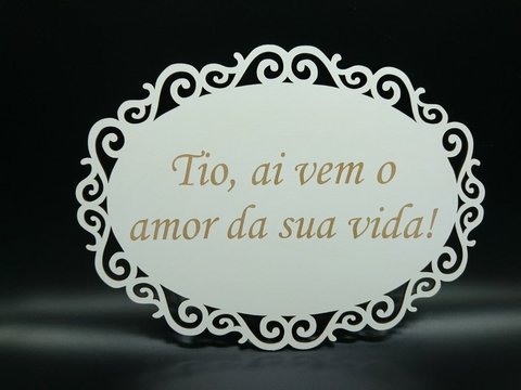 Plaquinha Casamento