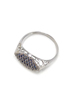 Anel dedinho safira azul na internet