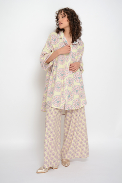 Palazzo XABIA ancho de lino (5984)