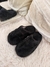 Pantufla peluche (negro)