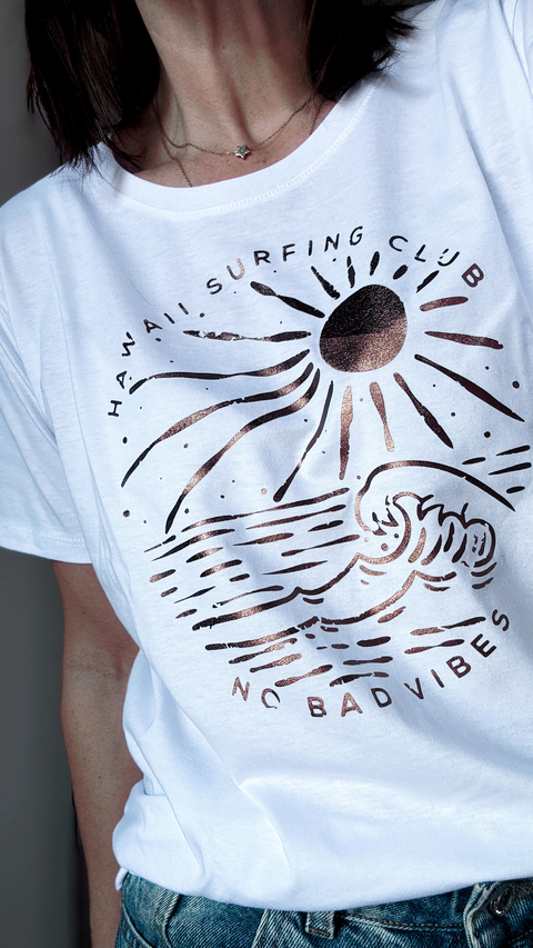 Remera hawaii surfing club