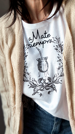 Remera A mate siempre en internet
