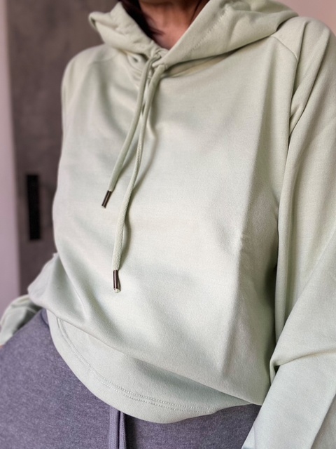 Hoodie basico sin frisa - comprar online