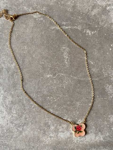 Cadenita vintage flower art 283