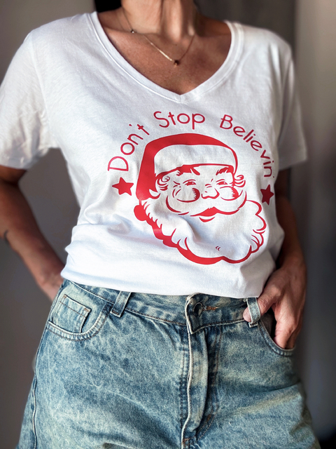 Remera Don't stop believin'