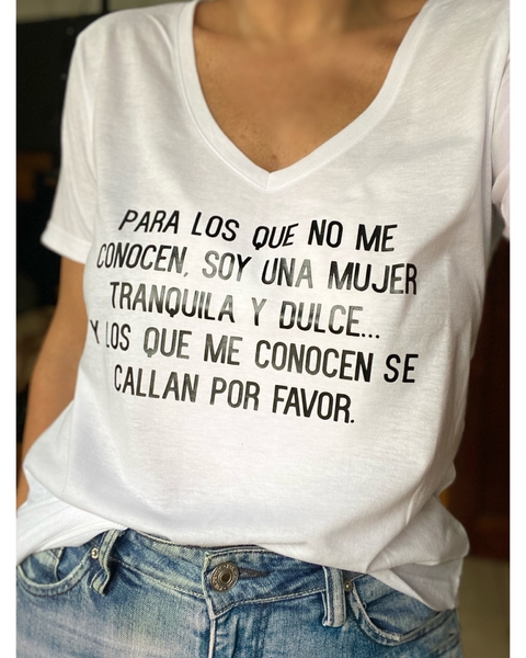 Remera Para los que no le conocen