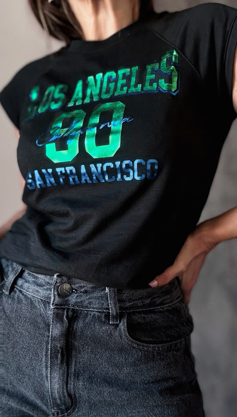 Remera Raglán Los angeles