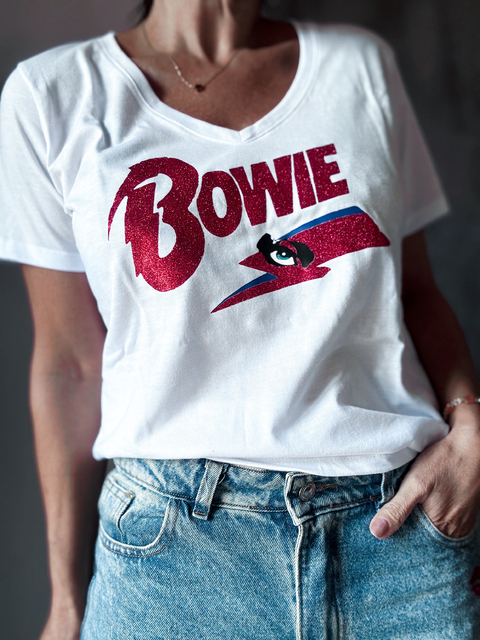 Remera línea rock Bowie - comprar online