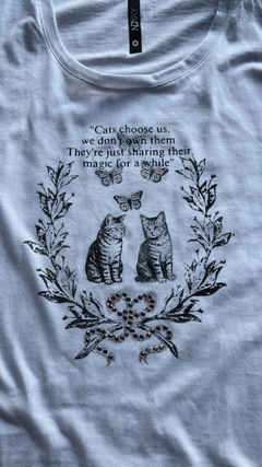 Remera cats choose us serigrafia en internet