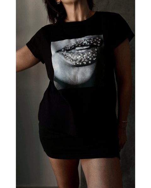 Remera Rainbow linea grunge