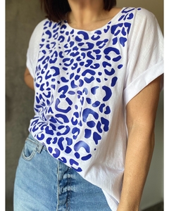 Remera oversize full color animal print on internet