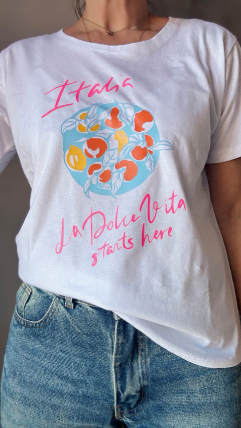 Remera Italia la dolce vita star here