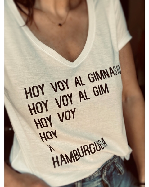 Remera Hoy voy al gimnasio