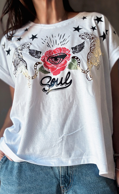 Remera manga china Soul serigrafía - buy online