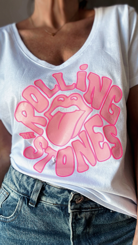 Remera The Rolling Stones pink