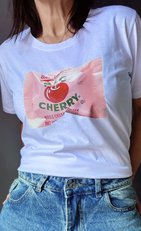 Remera big cherry Candy DTF