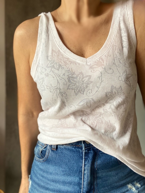 Musculosa Devoree Blanca