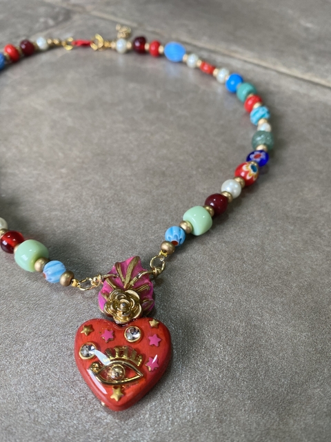 Collar popurri sagrado corazon art 433