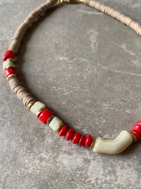 Collar fimo centro de vidrio art 294 - comprar online