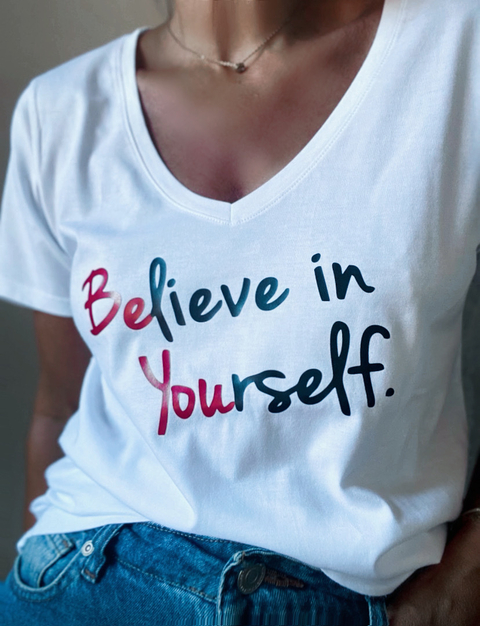 Remera Believe un yourself