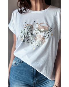 Remera manga china Il dolce far niente cangrejo - Natalia Dubinsky Customizacion de prendas y Objetos