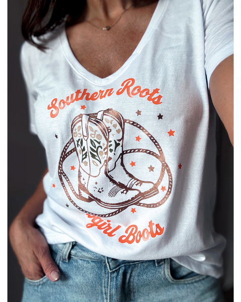 Remera cowgirls boots