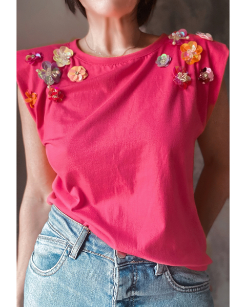 Remera Primavera hombreras (drmora especial)