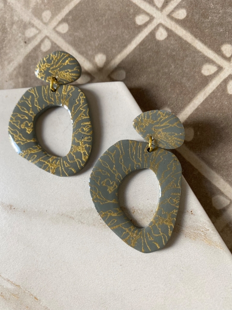 Aros grey print gold