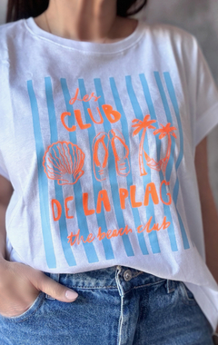 Remera manga china Les club de la plage - Natalia Dubinsky Customizacion de prendas y Objetos