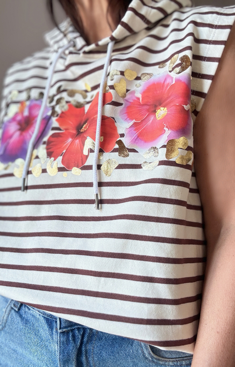 Chaleco rayado hawaii