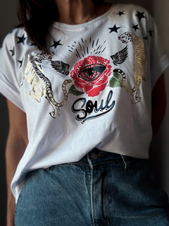 Remera manga china Soul serigrafía on internet