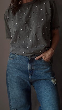 Remera washed galaxia strass na internet