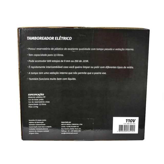 Tamboreador Eletrico Nova Geracao Estojo Cartucho MunicaoAVB - loja online