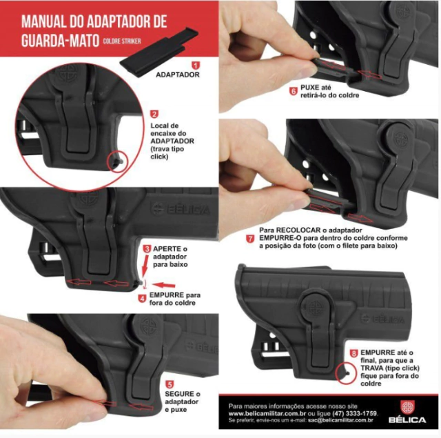 Imagem do Coldre Bélica Striker I Paddle - Destro